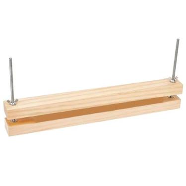 Imagem de Dynwave Máquina de encadernação, prensa de papel plano, ferramenta manual resistente, prensa de encadernação de madeira, multifuncional para cartões de visita