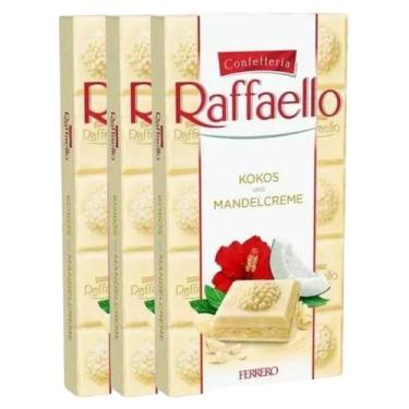 Imagem de Chocolate Branco Ferrero Raffaello 90G - 3 Tabletes