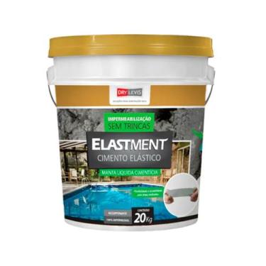 Imagem de Cimento Elástico Elastment 20Kg Branco