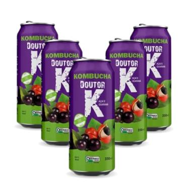Imagem de 5x Kombucha Guaraná e Açaí 350ml Doutor K