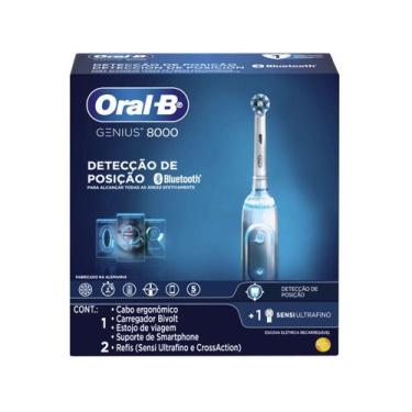 Imagem de Escova De Dente Elétrica Recarregável Oral-B Genius 8000 Com Estojo De