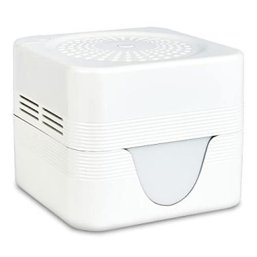 Imagem de ap airpleasure Filtro de água purificador de ar com 6 luzes quentes de LED, esponja de filtro de carbono construída com limpador de ar de alta eficiência, difusor de aroma à base de água, remoção de poeira, para casa, quarto, escritório (branco)