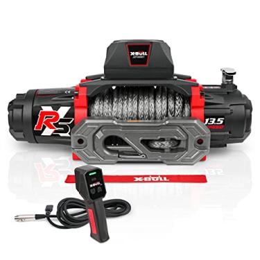 Imagem de X-BULL Guincho elétrico com capacidade de carga - 12 V CC para reboque de caminhão off-road, controle remoto sem fio 2 em 1, série 13500 XRS