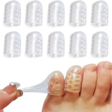 Imagem de 10 Pçs Protetor De Silicone Para Dedo Do Pé Capa Gel Protetoras De Dedos Para Conforto E Alívio De Calos Calosidade Joanete