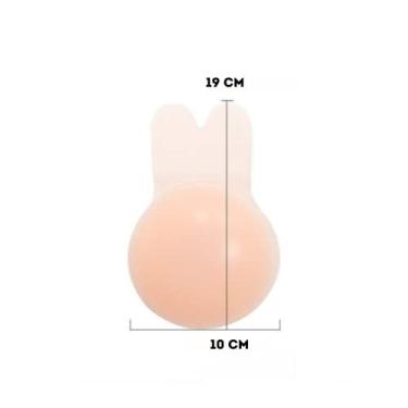 Imagem de Sutiã Adesivo Levanta Seio Invisible Push Up Silicone Nude Cor:Bege;Tamanho:Único