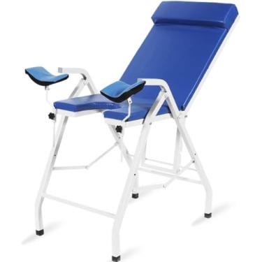 Imagem de Sofá de mesa de cama de beleza de massagem, cama de exame ginecológico portátil dobrável, cama de obstetrícia ginecológica ambulatorial hospitalar, cadeira de exame ginecológico, B