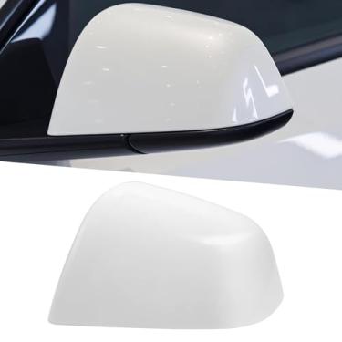Imagem de FASTCHE Capa de espelho lateral modelo Y, tampa de espelho, capa de espelho lateral compatível com modelo Y 2020 2021 2022 2023 2024 acessórios de capa de espelho retrovisor (1 peça esquerda motorista