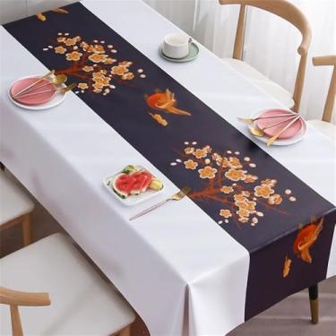 Imagem de Toalha de mesa costurada colorida à prova d'água capa de mesa de jantar festa de casamento toalha de mesa retangular decoração de cozinha para casa, ZBQ8214 (17), 140, 180 cm