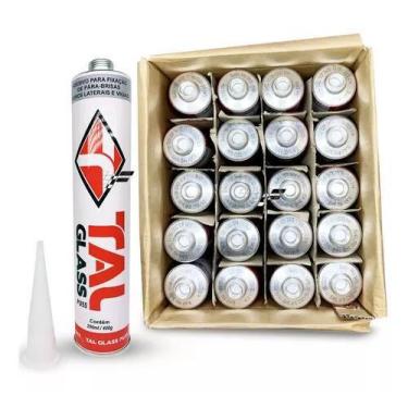 Imagem de Kit Caixa c/20 Un. Cola p/Vidros Parabrisas Automotivo Pu55 Talglass65