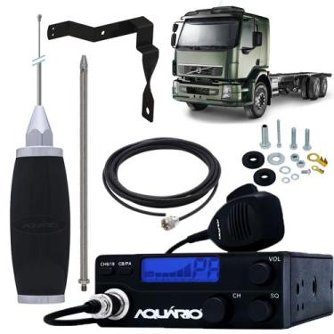 Imagem de Rádio Px 40 Canais Antena Maria Mole Inox 2,70m Alongador 60cm Cabo 5,