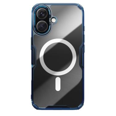 Imagem de Capa Capinha Danet Nature TPU Magn�tica Para iPhone 16, 16 Plus, 16 Pro, 16 Pro Max Case Antishock Premium (Azul, iPhone 16 Normal)