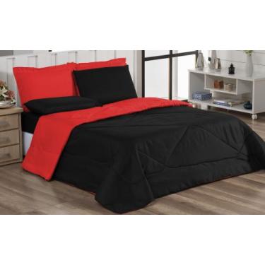 Imagem de Kit 6 Peças Ternura Queen Size Edredom Cobre Leito Matelado + Lençol -