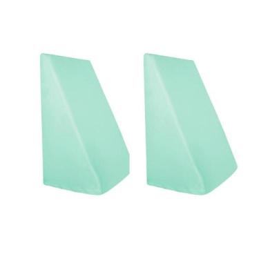 Imagem de Kit 2 Capas para Triângulo Malha 100% Algodão Verde Arrumadinho Enxova