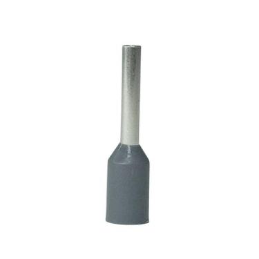 Imagem de Terminal ilhos tubular isolado 0,75mm² cinza 10 unidades - CONECTOR EL