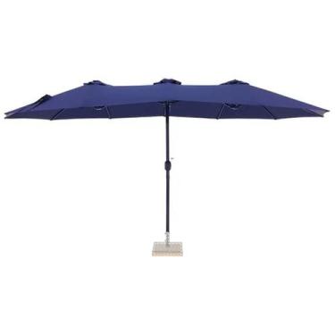 Imagem de Ombrellone Central Retangular Quiosque Oversize 4,60m Marinho 12418 Be