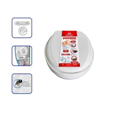 Imagem de Assento Almofadado De Vaso Elevado 13,5 P/ Deficiente- Idoso - Mebuki