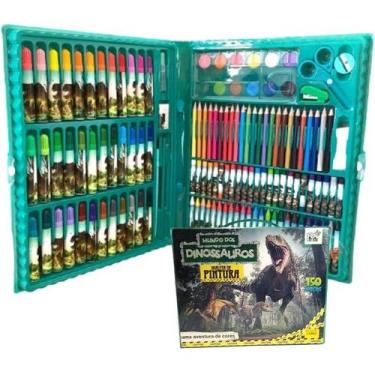 Imagem de Kit Pintura Estojo 150 Peças Dino - Importado