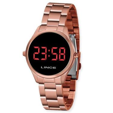 Imagem de Relógio lince feminino led digital rose mdr4618lvxrx
