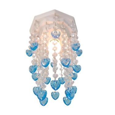 Imagem de Luminária Coração Decorar Quartinho De Criança Menino ul - Lustres Sh 