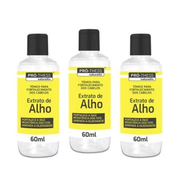 Imagem de Kit Tônico Extrato de Alho Fortalecimento Capilar 3x 60ml - Pró-Thess
