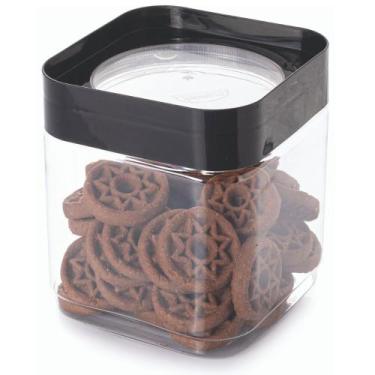 Imagem de Porta mantimentos Plug quadrado 1,28 litros Plasutil ref.13940