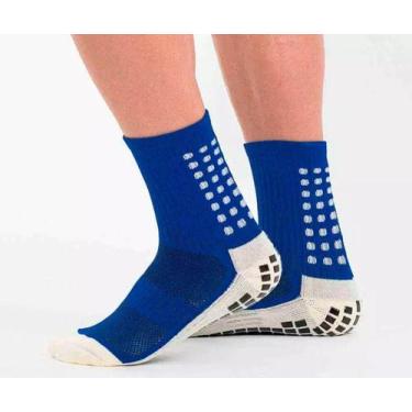 Imagem de Meia Prosocks 15647 Azul com Antiderrapante, Azul, Amarelo, 33/36