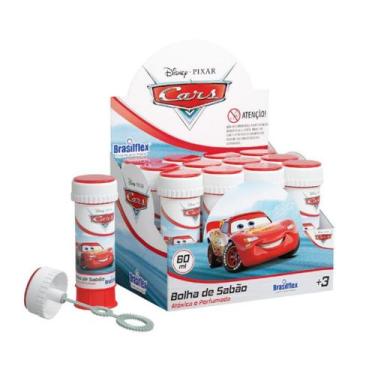 Imagem de Bolinha De Sabão Carros Cars Disney Pixar 12u Joguinho Tampa - Pais e 