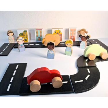 Imagem de Vila flamins- brinquedo de madeira- o brincar é natural