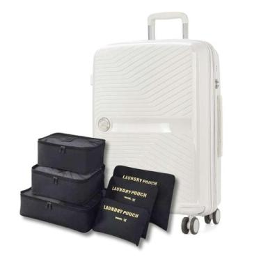 Imagem de Mala De Viagem Com Kit Organizador Bordo 10Kg Polipropileno - Polo Kin