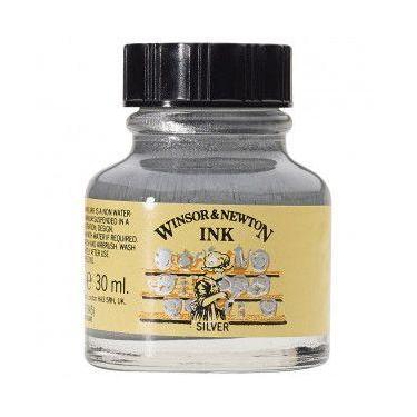 Imagem de Tinta para Desenho Winsor & Newton 30ml Silver - WINSOR NEWTON