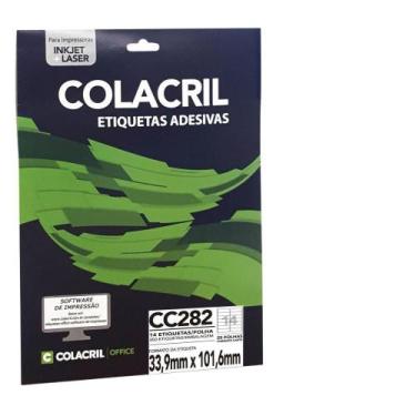 Imagem de Etiqueta Carta Cc282, 33,9 X 101,6 Mm 25 Folhas Colacril - Geral