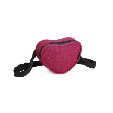 Imagem de Pochete De Cintura Feminina Bolsa Transversal Brilhosa - Denlex, Rosa