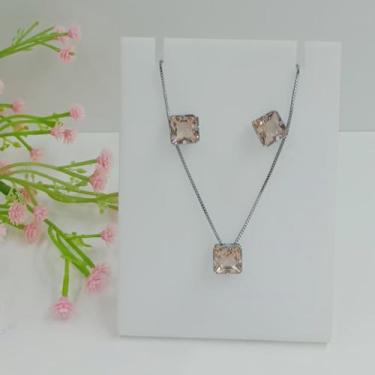Imagem de Conjunto Quadrado Banho Steel 100111 - Shekináh Joias , Champanhe