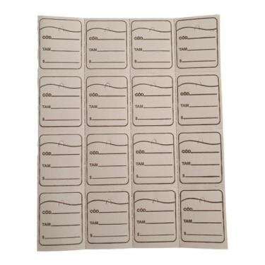 Imagem de 1000 Etiquetas Tags Para Pecificação de Roupas 30mm x 38mm - S W Varie