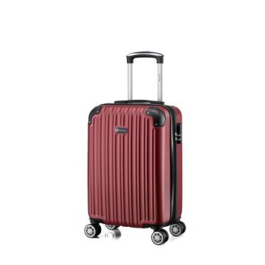 Imagem de MALA DE BORDO PEQUENA PARA VIAGEM EM ABS BEZZTER CADEADO INTEGRADO ROD