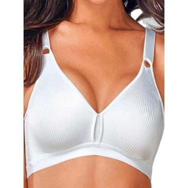 Imagem de Sutiã sem Aro e sem Bojo Demillus 61196/61096 Taça B, Branco, 50
