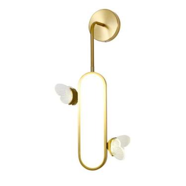 Imagem de Arandela Butterfly Moderno Dourado 14W 3 em 1 - NEOTRON