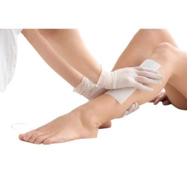 Imagem de Forro T.n.t Branco 0,80 Fita 10 cm para Depilação Rolo Com 50 Metros -