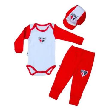 Imagem de Kit Conjunto São Paulo Body Calça e Boné Oficial - Revedor, P