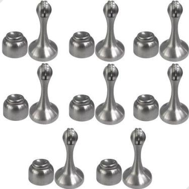 Imagem de Kit 8 Prendedor magnético de porta Fixador Com Imã Forte Trava Porta C