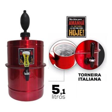 Imagem de Chopeira A Gelo Cooler Portátil 5l Cervejeira Exclusiva - BEER CHOPP, 