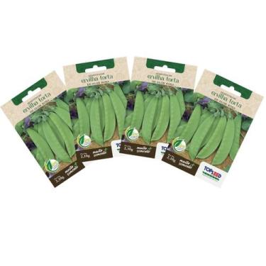 Imagem de 4X Sementes de Ervilha Torta de Flor Roxa TOPSEED