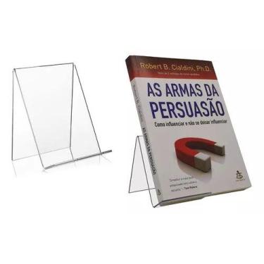 Imagem de 20 Suportes Expositores Livros Dvds Tablet Agenda Acrilico - Loja Dink