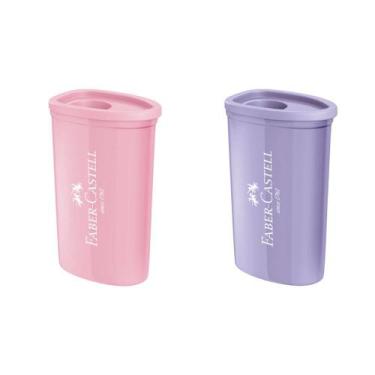 Imagem de Apontador com Depósito Triangular Tons Pastel Faber Castell (Unidade/K