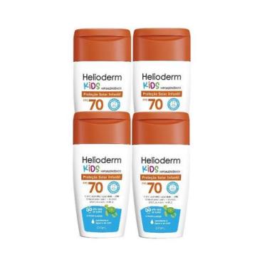 Imagem de Kit 4x Protetor Solar Corporal Helioderm Fps70 Kids 120ml - Kley Hertz