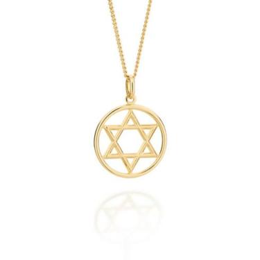 Imagem de Pingente Estrela De Davi Vazada No Centro Rommanel 541998a, Branco, un