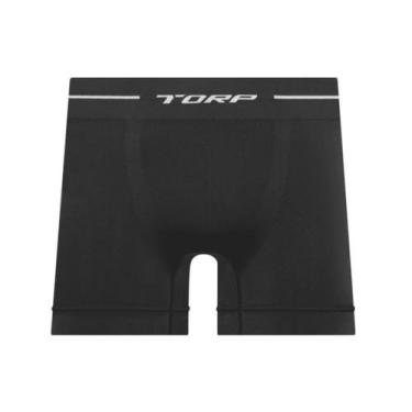 Imagem de Cueca Boxer Torp Microfibra Sem Costura Preto - Ref 8001, M, Preto