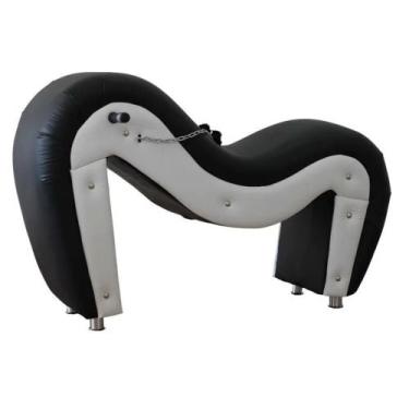 Imagem de Poltrona Cavalinho Tapeçaria Parrilha PRETO E BRANCO- SEM ACESSÓRIOS -