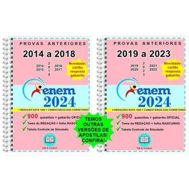 Imagem de Enem Provas 2014 a 2023 Gabarito Oficial - Sala Do Estudante