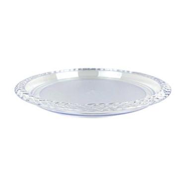Imagem de Bandeja Trança Redonda De PS Cristal P/Servir 16cm - Keita, K05